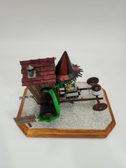 BUILT Grodies Huey’s Hut Rod Plastic Model Kit Display