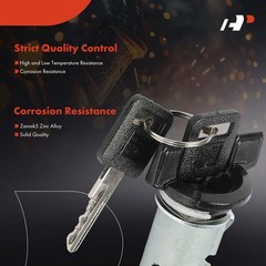 A-Premium Ignition Lock Cylinder with 2 keys Compatible with Chevrolet, GMC, Bui