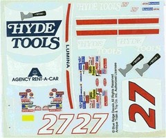 Blue Ridge #27 Hyde Tools 1993-Roy Payne 1/24 Nascar decal