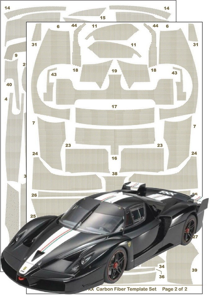 Scale Motorsport 1/24 FXX Full Carbon Jacket for Tamiya kit