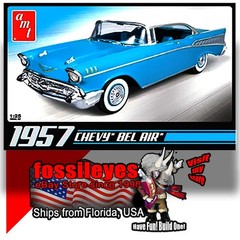 AMT 638 1/25 1957 CHEVY BEL AIR “ROUND 2” RE-1SSUED MODEL KIT