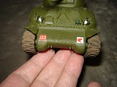Built Tank w/Driver Long Barrel 6-1/2 inches long Well Built & Painted Ex Cond