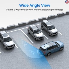 AUTO-VOX CS-2 Wireless Backup Camera with 4.3″ Car Monitor, Easy Install Stable