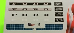Eagle American Flag 1971 Ford F250 Pickup 1/25 Decal Sheet Plaid Interior Emblem