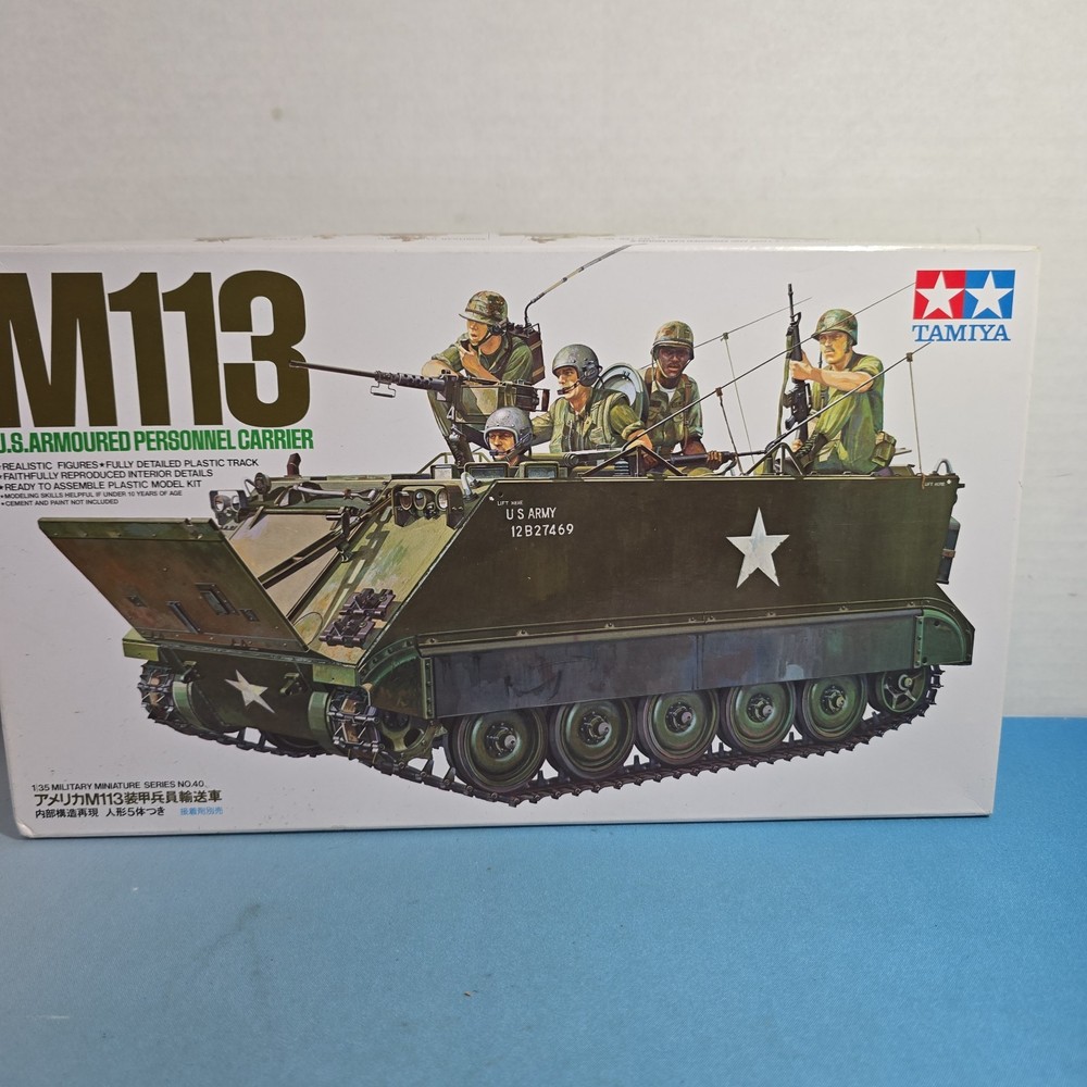 Tamiya 1/35 Military Miniature No.40 American Army M-113 Armored Vehicle Kit