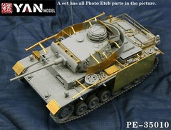 Yan Model PE35010 1/35 Pz.Kpfw.III Ausf.M Detail Up Set for Takom 8002