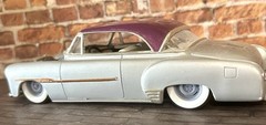 Resin 15-Inch “Steelie” Wheels, W/ Wide Whitewalls,1/24 1/25 Scale