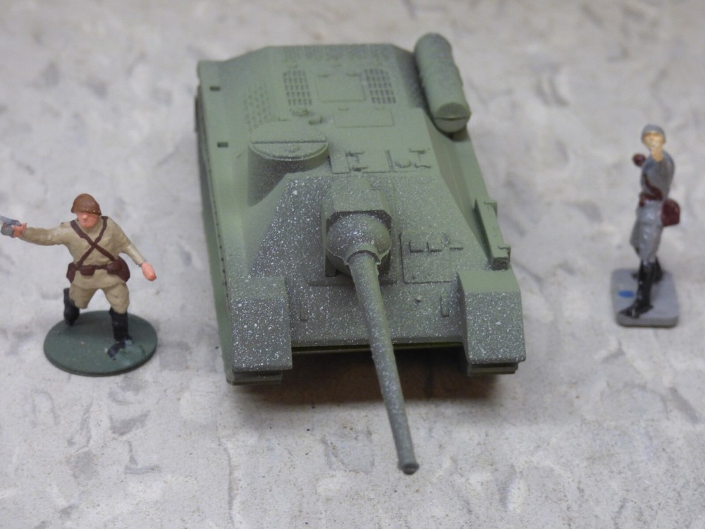MIR / Roco Minitank Compatible WWII Russian SU-100 & Airfix Soldiers Lot#7393B©