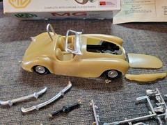 Vintage ’60’s Palmer Plastics MG Rally Model car started in box