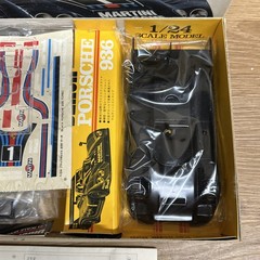 New Mitsuwa Grand Prix 1:24 Black Porsche 936 Martini Motorized Model Kit #651