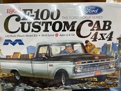 MOEBIUS 1236 1966 FORD F-100 Custom 4X4 PICKUP TRUCK 1/25 Model Car Mountain Fs