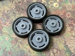 1/24 Scale: 24-Inch “Raceline C10” Wheels And Tires; Resin;1/25