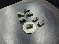 3D Printed 1/400/350 USA Humvee Series Armored Vehicle Finished /7pc