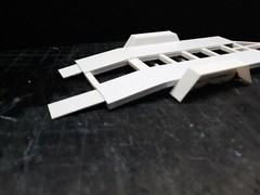 1 Car open trailer 1:24 1:25 scale model kit