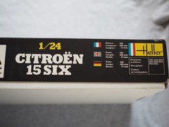 Heller 1/24 #763 Citroen 15 Six Model Kit Box Opened, Sealed Parts