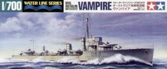 Tamiya 31910 – 1/700 WL Royal Australian Navy Destroyer Vampire – New