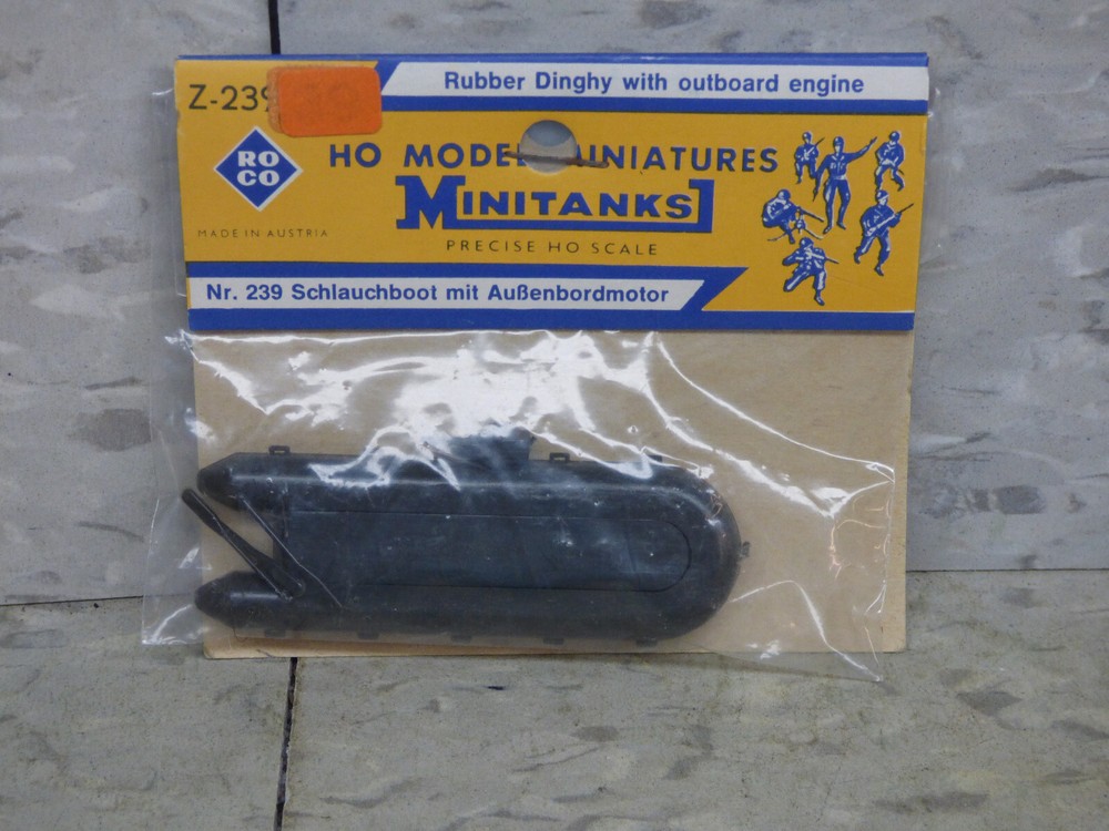 Roco Minitanks (NEW) 1/87 Z-239 WWII US Rubber Dingy Accessory Set Lot # 6171K