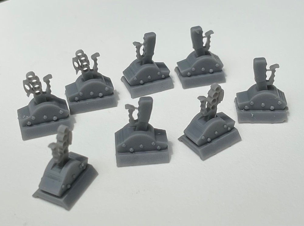 1/24 1/25 Gated Shifters No Prep Pro Mod Drag Racing 8 Pack Scale Diorama Parts