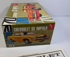 AMT ’70 Chevrolet SS Impala 1/25 Scale Model Kit Instructions & Empty Box Only