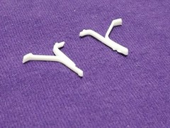 1948 Ford Coupe FRONT BUMPER BRACKETS from Revell 1:25 Model Kit 48