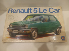 Vintage Renault 5 Le Car Entex Plastic Model Kit Sealed In Box – Extremely RARE!