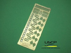 USCP 24A020 1/24 Bonnet Pins Photo-Etched set Upgrade accessories kit