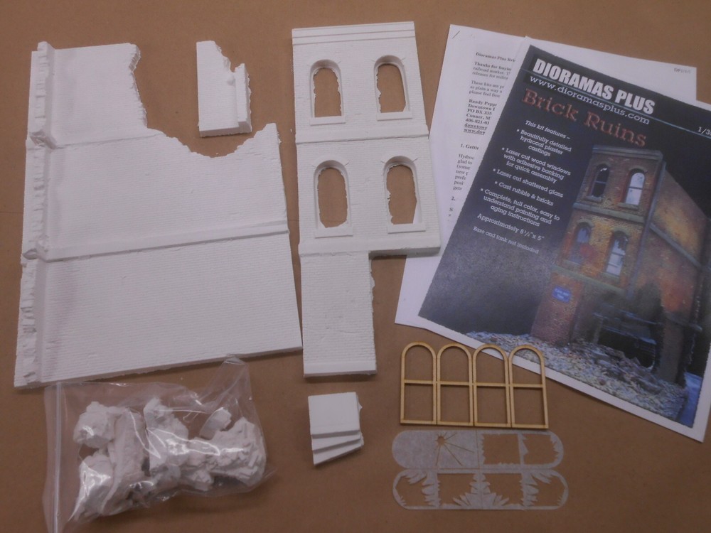 Dioramas Plus DP1 Brick Ruins 1/35 Scale Building Kit NIB Military Ruins WWII