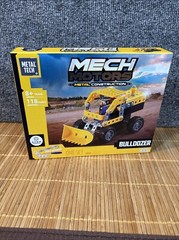 Mech Motors Metal Construction Kit • Bulldozer. S•T•E•M Engineering-Metal Tech.