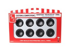 AMT Goodyear Polyglas GT Tires Pack 1:25 Scale Skill 2 AMTPP038