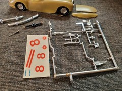 Vintage ’60’s Palmer Plastics MG Rally Model car started in box