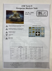 1/72 IBG Hungarian AFVs: Toldi IIa, Turan II, Zrinyi II (3 kits)