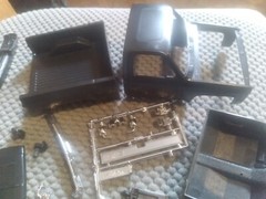 Body Cab, Bed, Interior Parts From ’84 GMC Pickup Desert Dog, Fall Guy 1984 1:25