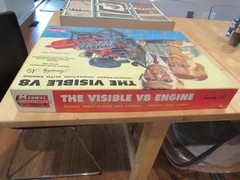 Renwal blueprint Models The Visible V8 ASSEMBLY Kit/BOX/ Missing many parts