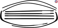 Stainless Steel Window Trim Chrome Delete for BMW F30 2012-2018 Black Window