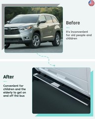 SCITOO 6 Inches Nerf Bar Running Boards Fit for 2019-2023 for Chevrolet