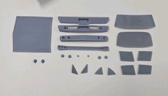 ABS-LIKE RESIN 3D PRINTED 1/25 1968 DODGE CORONET 4-DOOR SEDAN BODY