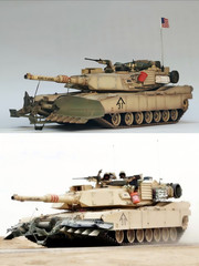 M1A1 Abrams Main Battle Tank Model Ashes to ashes