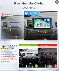 4G+64G Radio for Honda Civic 2006 2007 2008 2009 2010 2011 Car Stereo, Wireless