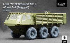 ScaleX WM-35026S 1/35 Alvis FV622 Stalwart Mk.2 Sagged Wheel set for Airfix