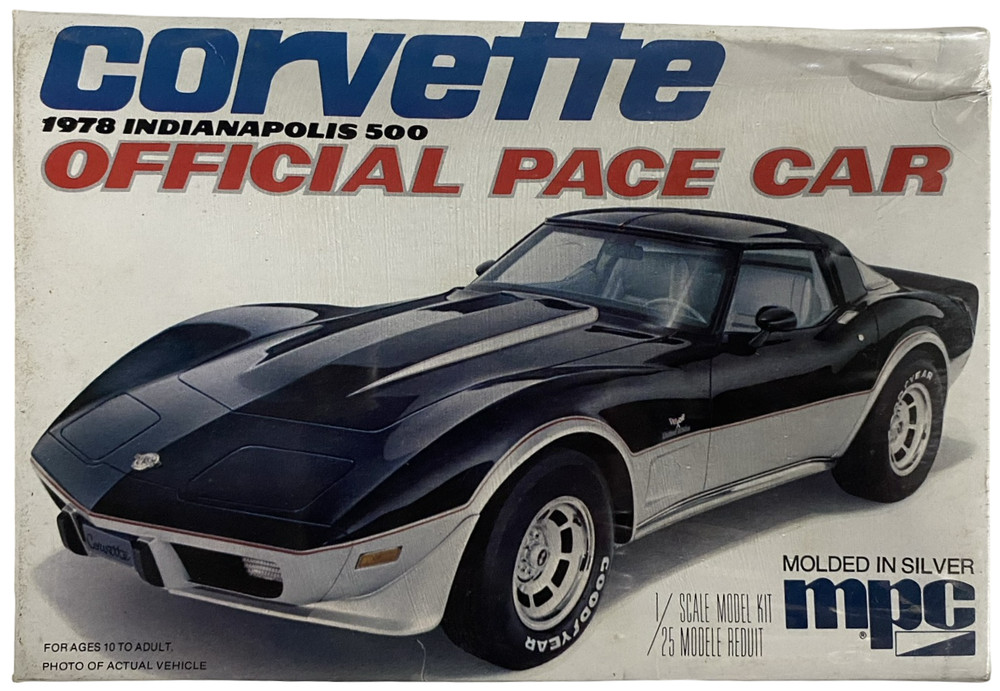MPC Corvette 1978 Indianapolis 500 Official Pace Car Vtg 1978 1:25 Model Kit NEW