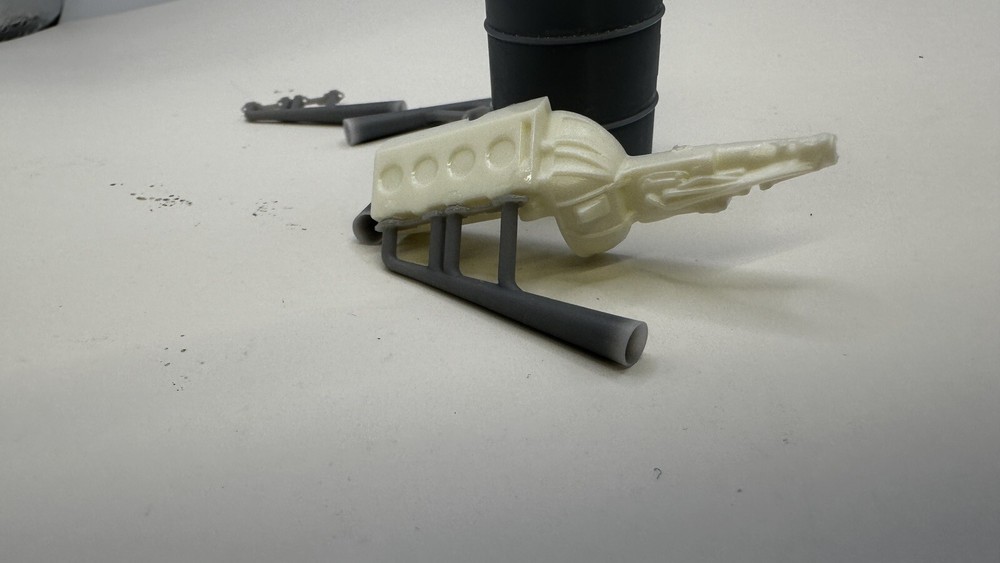 1/25 scale rat rod headers Zoomies 3d Printed Set Of 4