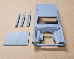 ABS-LIKE RESIN 3D PRINTED 1/25 1970 PLYMOUTH VALIANT 2-DOOR BODY & RELATED PARTS