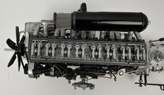 Pocher 1/8 Mercedes-Benz 500K 540K Inline-8 Engine Assembly Gearbox Transmission
