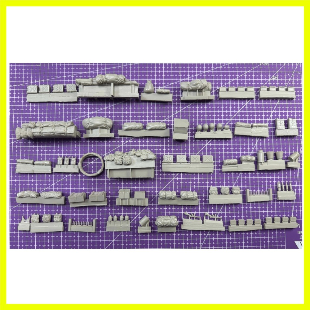 1/35 Cast Resin Model Assembly Kit, GK, M2 Half Track Armored Vehicle Debris,…