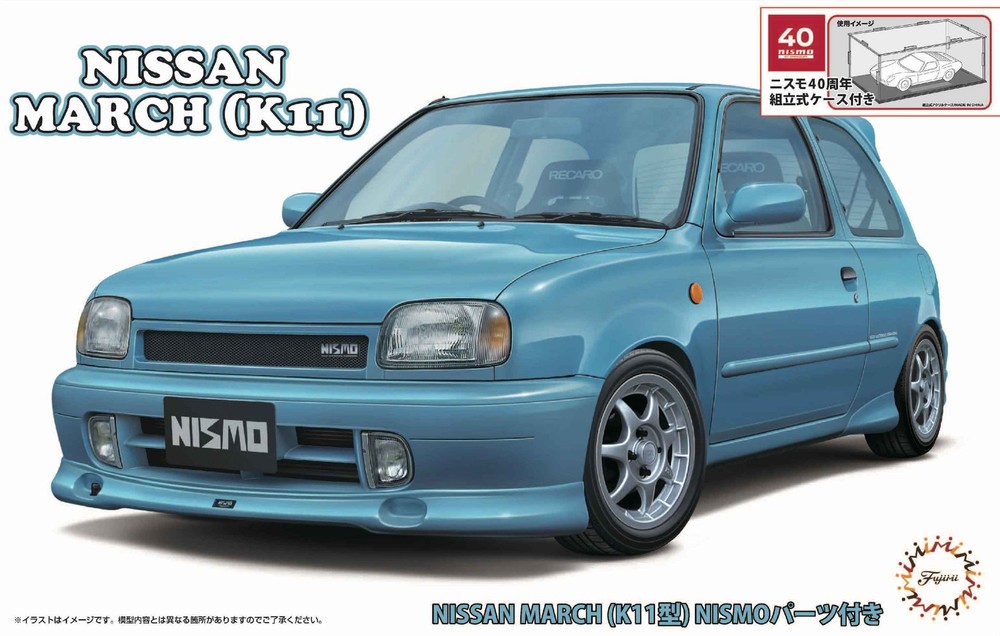 Fujimi ID-1006 NISSAN MARCH K11 NISMO 1/24 Plastic Model Kit W/NISMO 40th Case