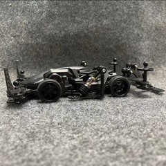 Tamiya 4WD Jedi 8G FMA Chassis Dual Shell Matte Metal Black Painted Car