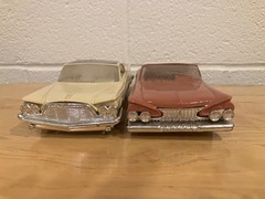 1960 Desoto and 1961 Plymouth Dealership Promotional Plastic Models