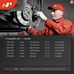 A-Premium Front and Rear Disc Brake Pad Wear Sensors Compatible with Mini