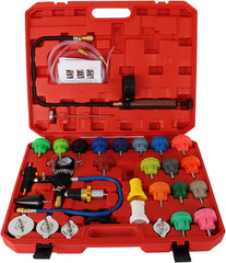 33PCS Radiator Pressure Tester Vacuum-Type Cooling Purge System Refill Kit with