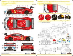 SK decal 1/24 BMW M4 GT3 Imola 6h 2024 Team WRT #46 31 Full decal for Nu 16774